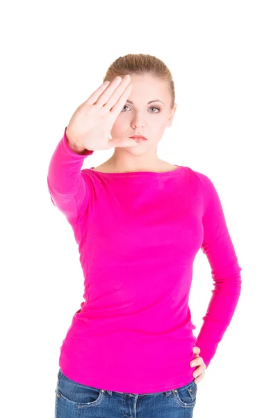 Hold on, Stop gesture — Stock Photo, Image