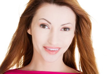 mutlu middleaged kadın portresi