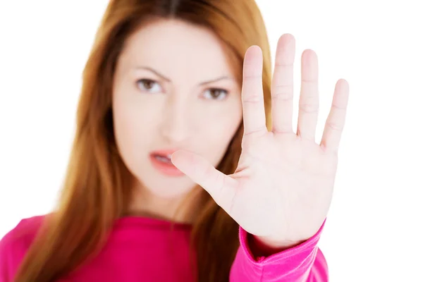 Hold on, Stop gesture — Stock Photo, Image