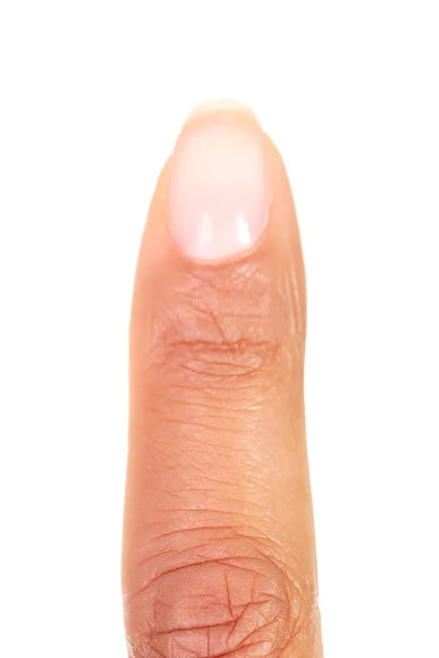 Pointing finger closeup. — Stock Photo, Image