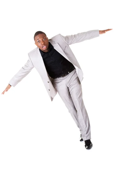 Male businessman with spread arms. — Stock Photo, Image