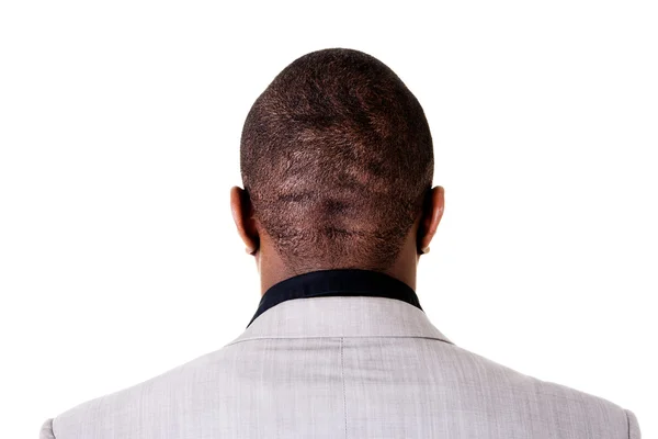 Cabeza masculina negra, espalda . — Foto de Stock