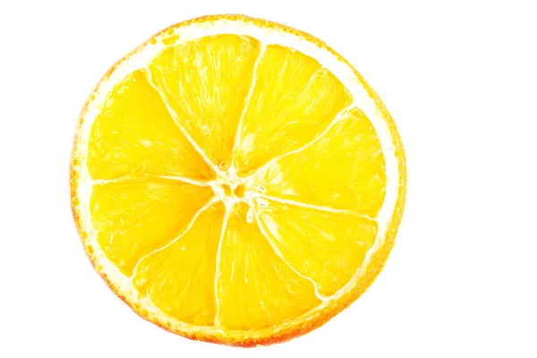 One slice of orange, close up. — Stock Photo, Image