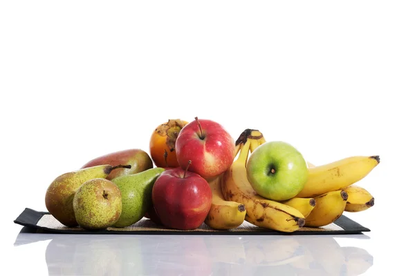 Fruit composition over white. — Stock Photo, Image