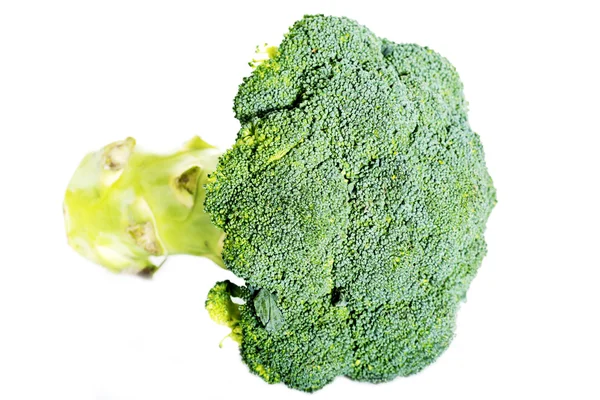 Groen, verse broccoli over Wit. — Stockfoto