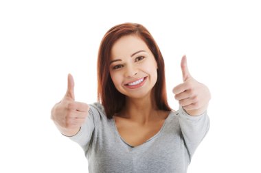 ok kadar rahat güzel kadın portresi.