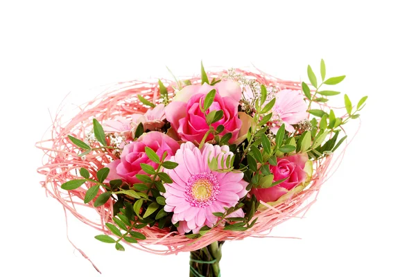 Beautiful bouquet of pink flowers. — Stock Photo, Image