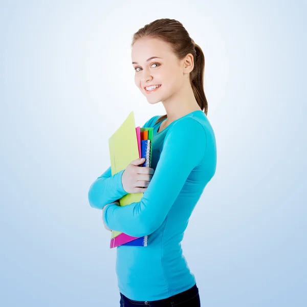 Menina estudante feliz — Fotografia de Stock