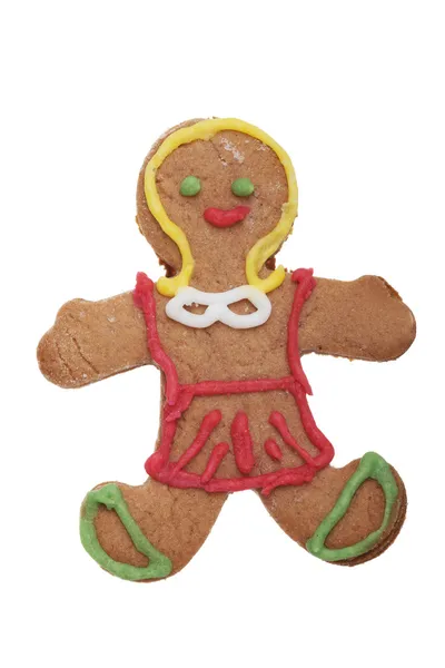 Piernik człowiek christmas cookie. — Zdjęcie stockowe