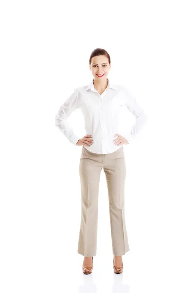 Bautiful young business woman. — Stock Photo, Image