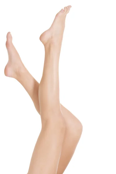 Beautiful smooth and shaved legs. — Stock Photo, Image