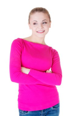 güzel casual kadın portresi.