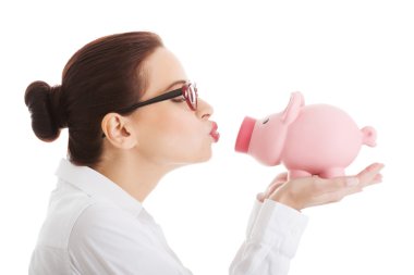 güzel bir iş kadını kumbara holding.