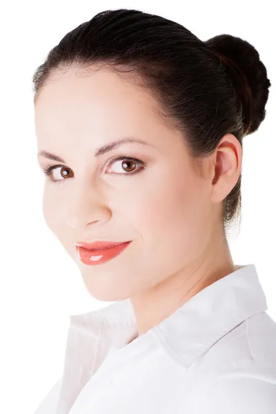 Retrato de bela jovem mulher de negócios . — Fotografia de Stock