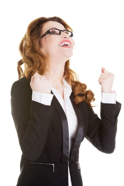 Success, winner businesswoman — Stock Photo, Image