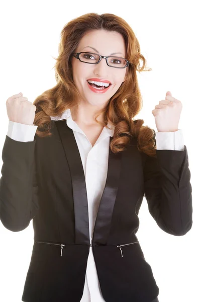 Success, winner businesswoman — Stock Photo, Image