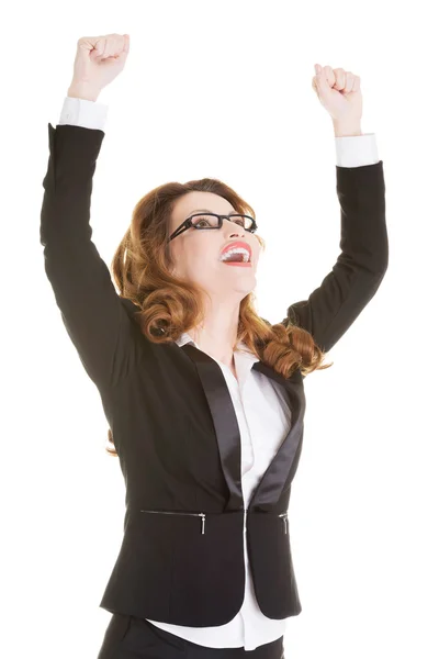 Success, winner businesswoman — Stock Photo, Image