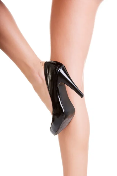 Woman's leg and high heel shoes — Stock Photo, Image