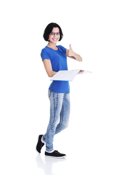 Hermosa joven estudiante . —  Fotos de Stock