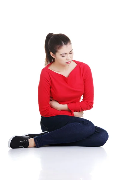 Woman with stomach issues — Stock Photo, Image