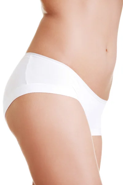 Corpo feminino bonito isolado em branco . — Fotografia de Stock