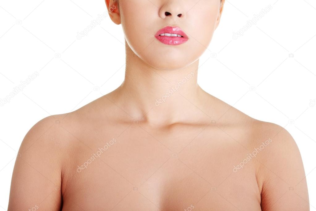 Young woman neck