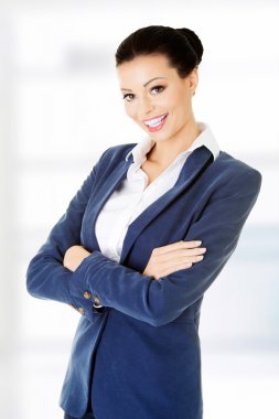 Genç iş kadınının portresi