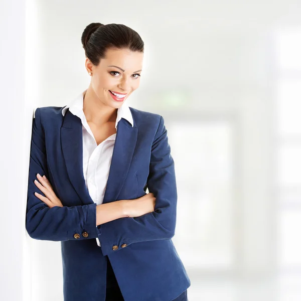 Businesswoman or student in elegant clothes — Stock Photo, Image
