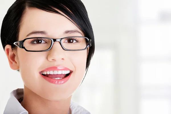 Retrato de una joven empresaria o estudiante — Foto de Stock