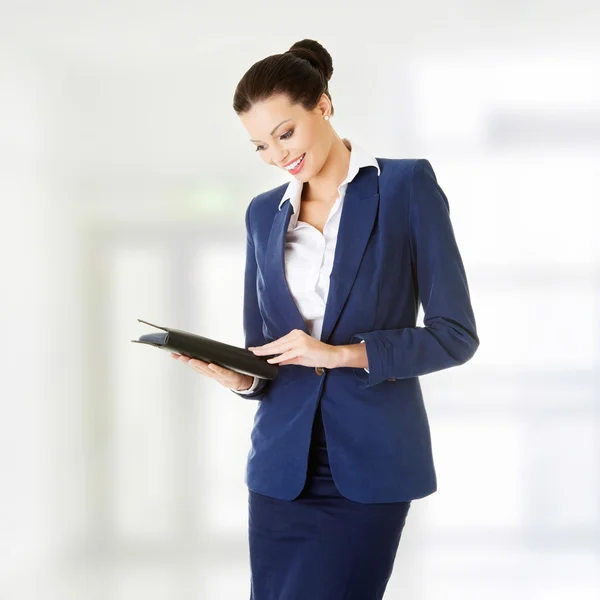 Attractive happy businesswoman — Stock Photo, Image