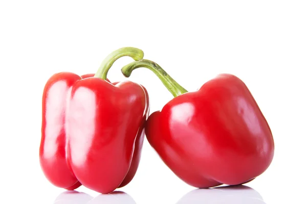 Two red paprika vegetable. — Stock Photo, Image