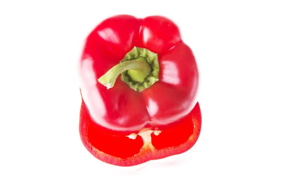Dua sayuran paprika merah . — Stok Foto