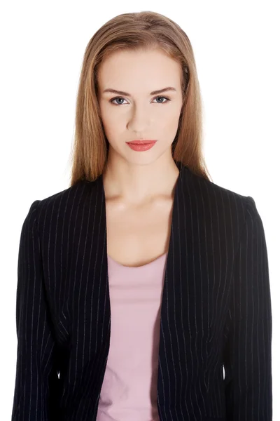 Portret van prachtige Kaukasische zakenvrouw. — Stockfoto