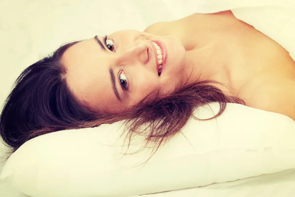 Beauty in bed — Stock Photo, Image