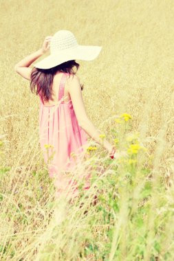 Güzel bir kadının portresi.