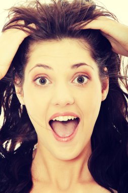 genç bir beyaz kadın