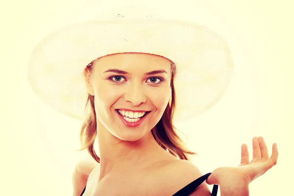 Beautiful young caucasian woman — Stock Photo, Image