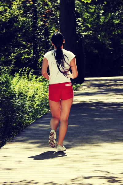 Nő fut — Stock Fotó