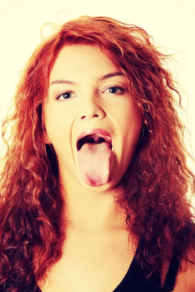 Tongue out — Stock Photo, Image