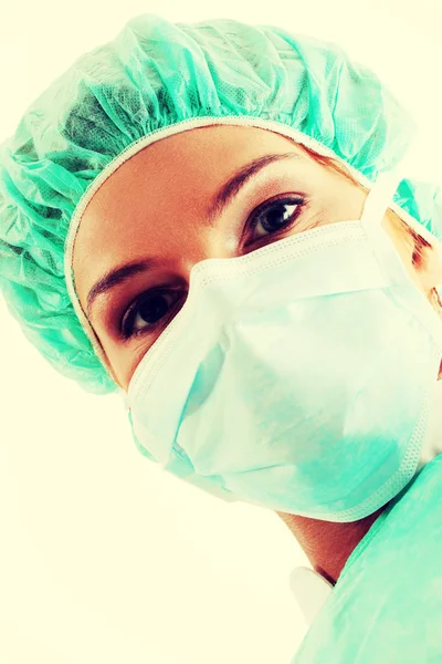 Médico en máscara quirúrgica — Foto de Stock