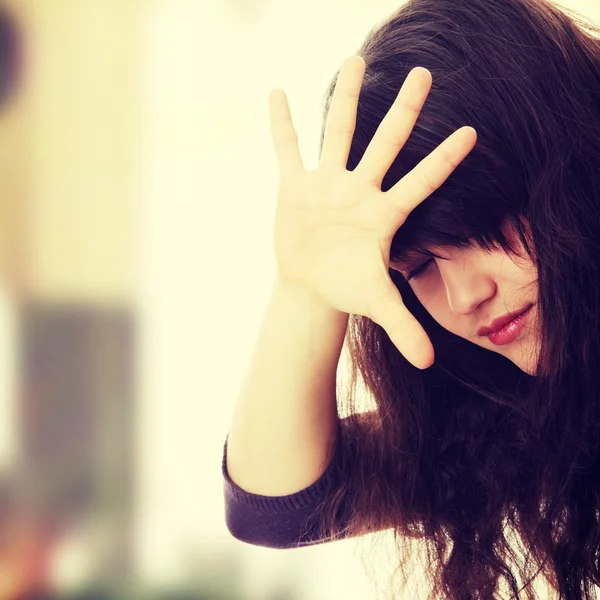 Abused teen — Stock Photo, Image