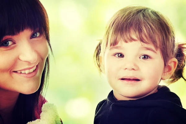 Ragazza con madre — Foto Stock