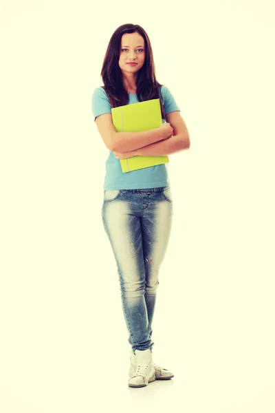 Happy teenage student girl — Stock Photo, Image