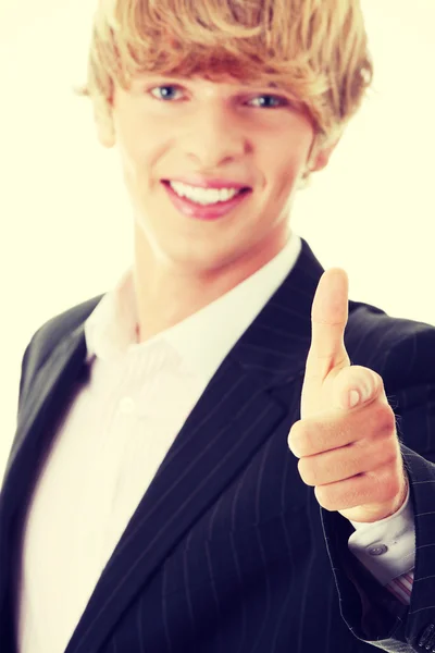 Businessman pointing at you — Stock Photo, Image