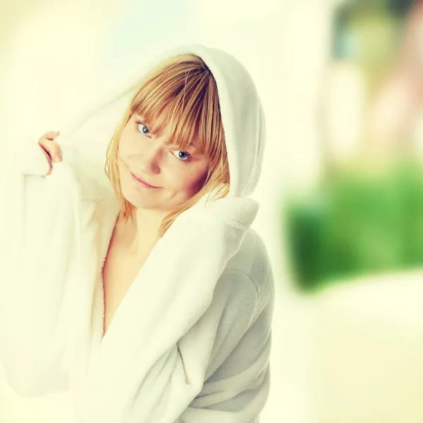 Woman after bath — Stock Photo, Image