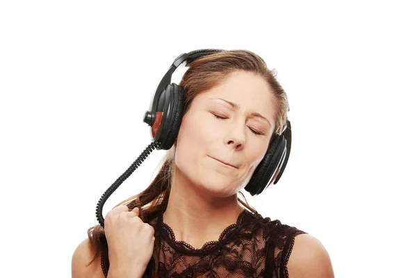 Poslouchání hudby — Stock fotografie