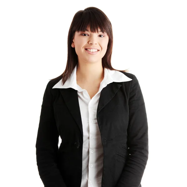 Young businesswoman smiling — Stock Photo, Image