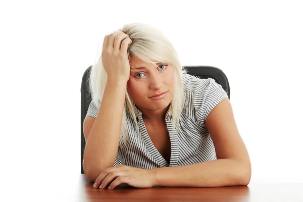 Triest vrouw — Stockfoto