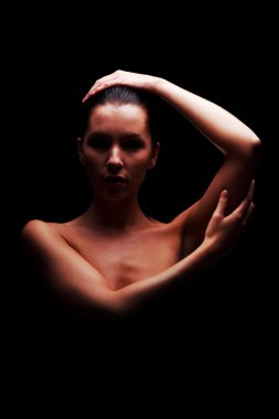 seksi vücut çıplak kadın.