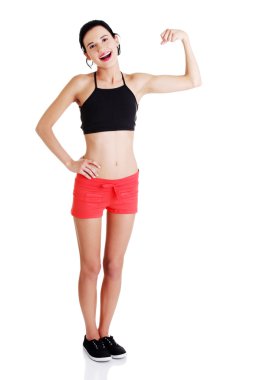 kadın onun pazı esneme